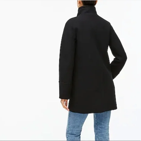 J. Crew Factory Black Pea Coat - Picture 4 of 12